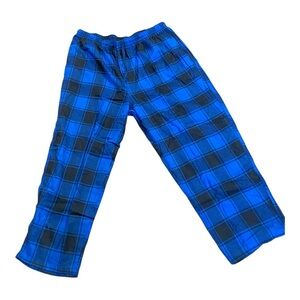 Men's Blue Plaid Pajama Bottoms